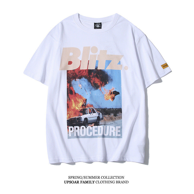 Men and women spoof shirt short sleeves