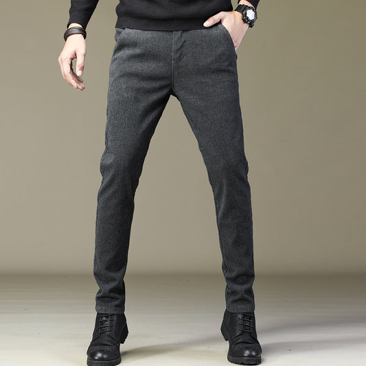 Korean-style Thick Work Pants For Men
