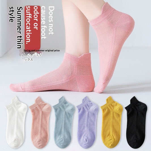 Women's Thin Mesh Ankle Sports Socks