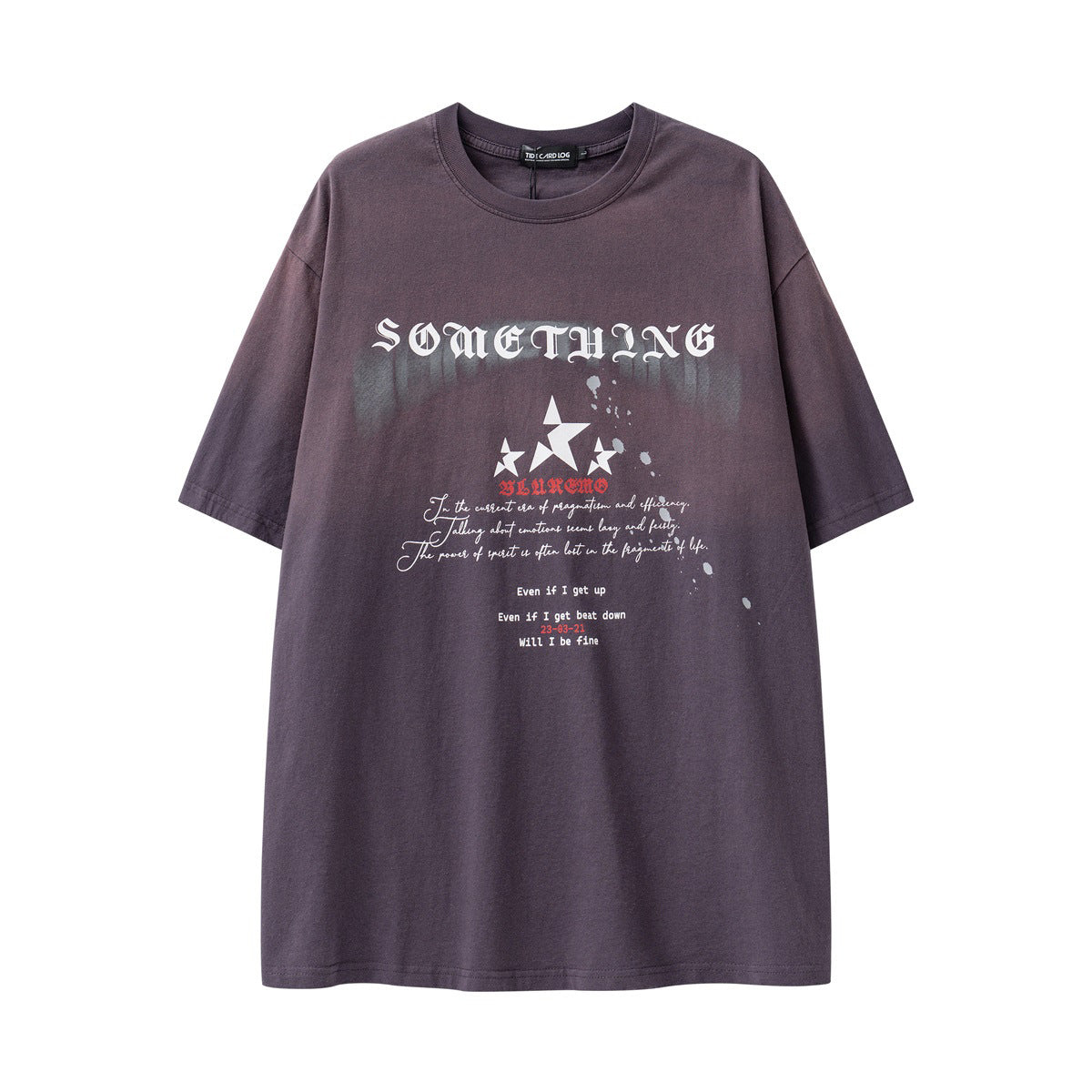 Washed And Worn Short Sleeve Men And Women