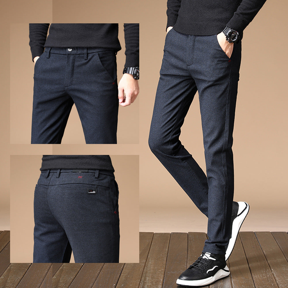 Korean-style Thick Work Pants For Men