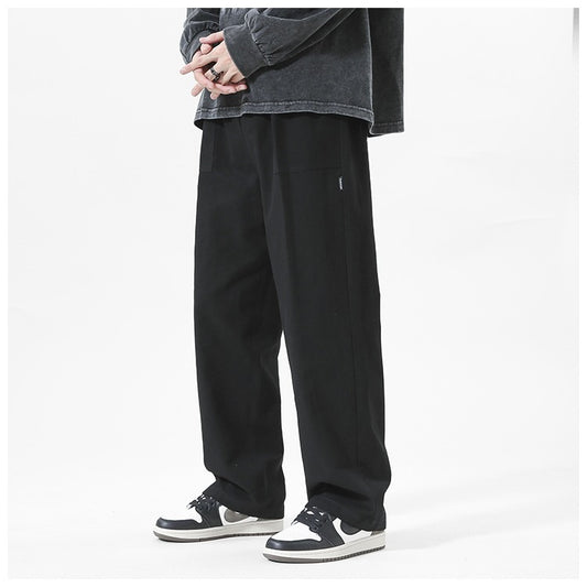 High-street Loose Straight-leg Wide-leg Pants Mens