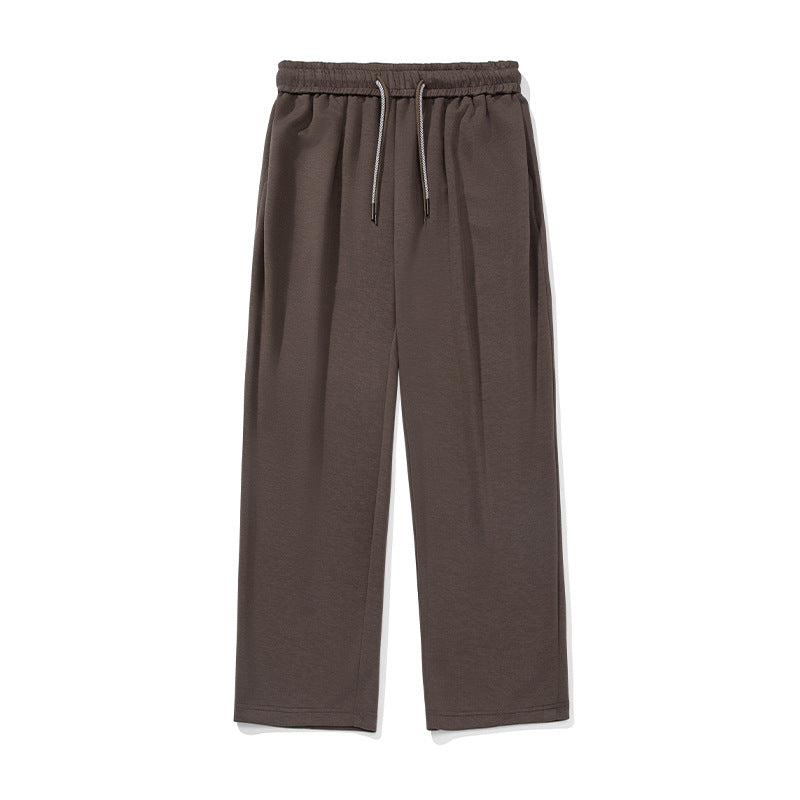 Casual Pants With A Pleated Waistband And Dual Drawstrings