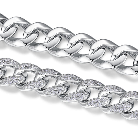 Set With Top-quality Moissanite, This Luxurious And Fashionable Light Luxury Jewelry Silver Bracelet Is Made Of S925 Silver Electroplated With Platinum