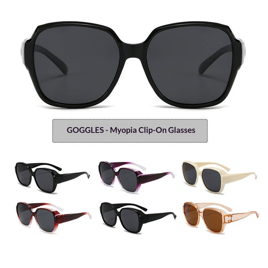 New Polarized Myopia Over-Glasses Sunglasses For Women