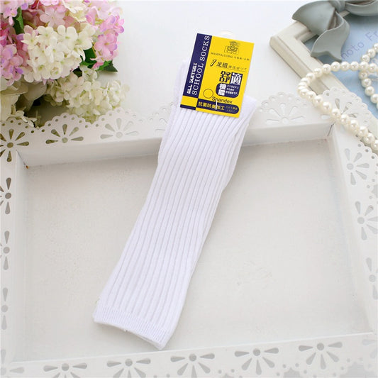 Pure Cotton Solid-color Versatile Comfortable Breathable Mid-calf Socks