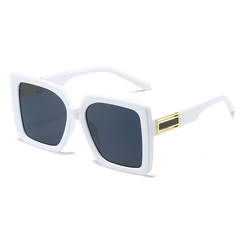 Fashionable Square-shaped Statement Gradient Color Oversized Sunglasses