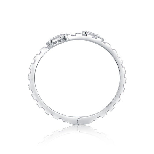 Jewelry Bracelet Featuring Top-quality Moissanite, Elegant And Fashionable, Luxurious And Trendy, Made Of S925 Silver With Electroplated Platinum.