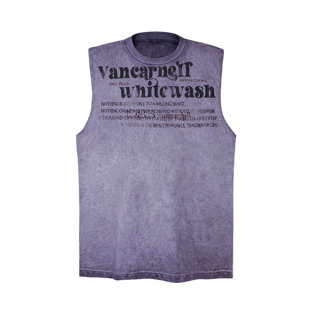 Waste Soil Casual Undershirt Vest For Men