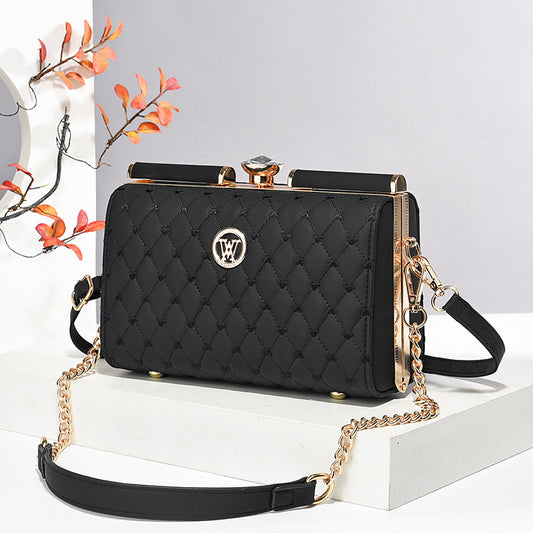 Niche Trendy Diamond-quilted Shoulder Bag With A Premium Texture