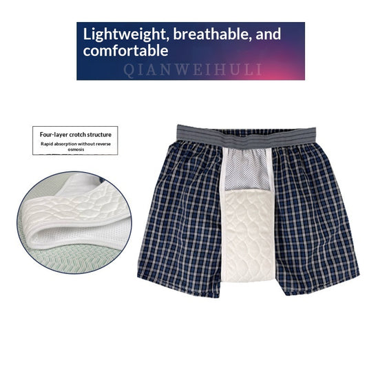Washable Incontinence Underwear For Men With A High Waist