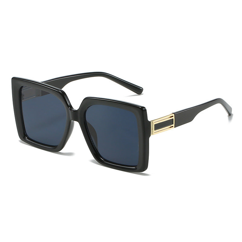 Fashionable Square-shaped Statement Gradient Color Oversized Sunglasses