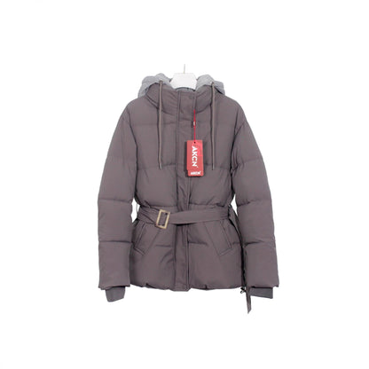 Elegant Hooded Cotton Jacket For Women