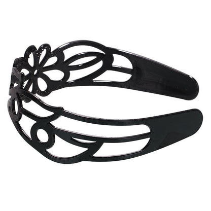 Fashion Black Spray Paint Women's Bow Hair Band