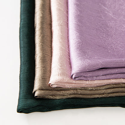 New Style Crinkled Satin Scarf With A Silky Smooth Feel, Perfect As A Headscarf Or Shawl
