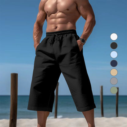 Breathable Capri Pants Mens Fashionable Casual Breathable Shorts