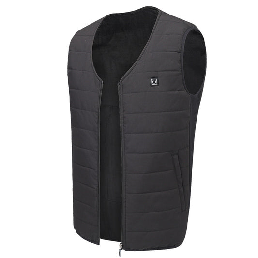 USB electric vest heating plus velvet middle-aged winter heating vest smart warm bottoming underwear men and women