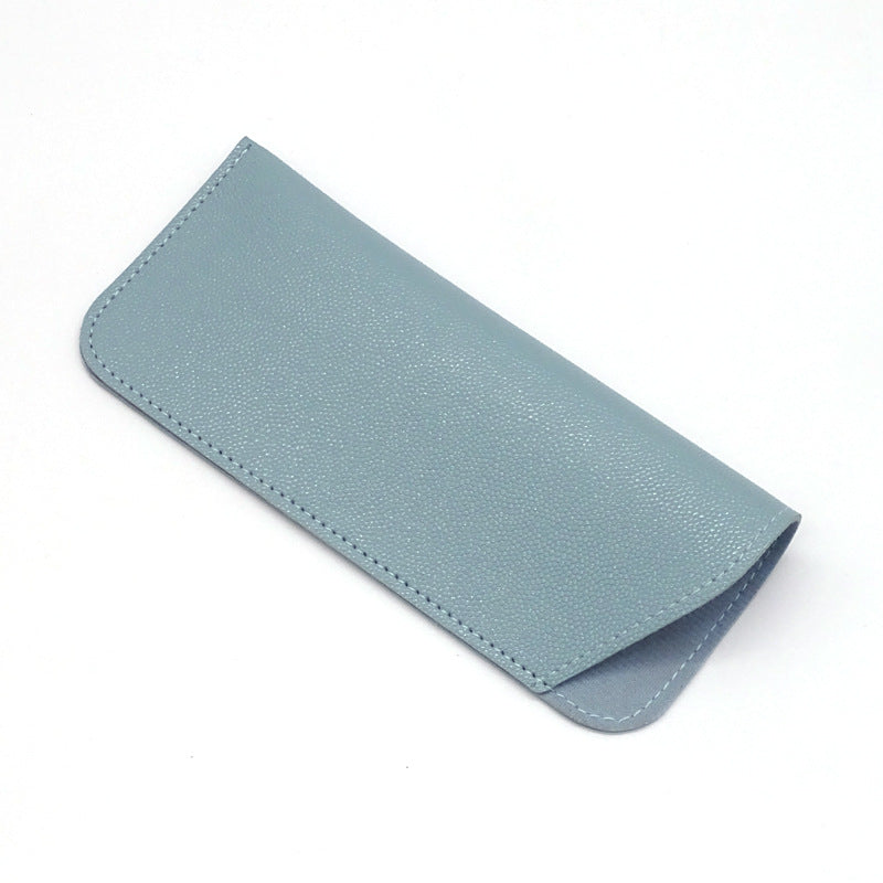 Thick Leather Open Sunglasses Bag Leather Case For Reading Glasses