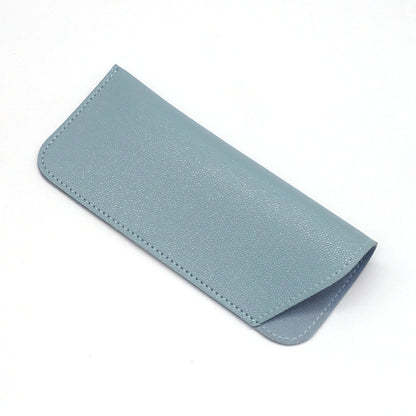 Thick Leather Open Sunglasses Bag Leather Case For Reading Glasses