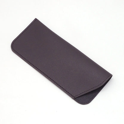 Thick Leather Open Sunglasses Bag Leather Case For Reading Glasses