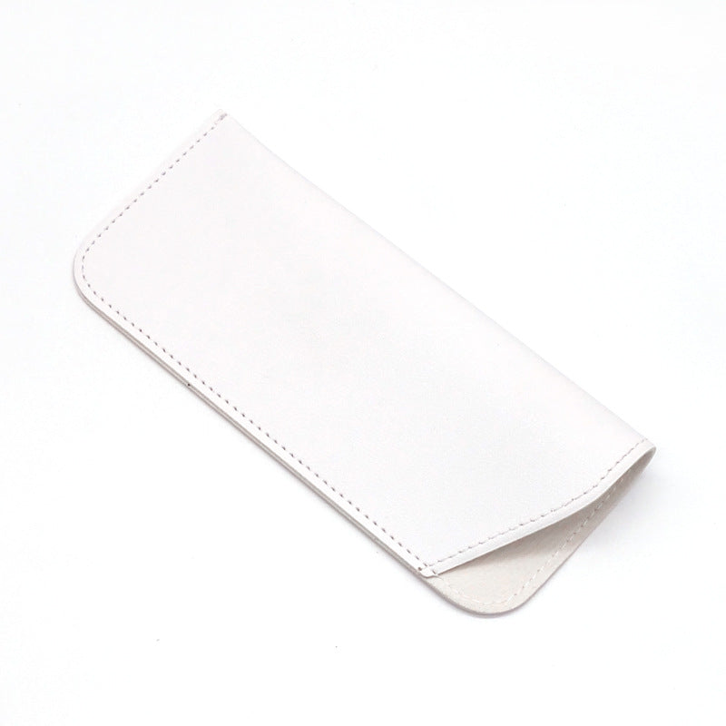 Thick Leather Open Sunglasses Bag Leather Case For Reading Glasses