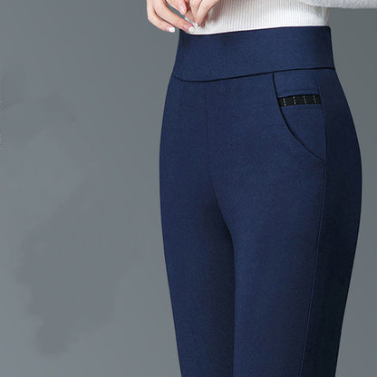 Women Wear Elastic Waist Stretch Long Pants