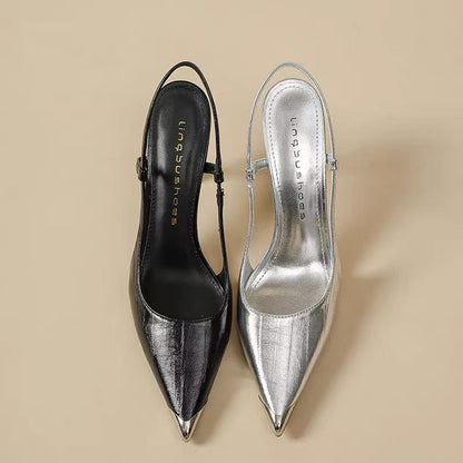 Pointed-toe Color-block Stiletto Heels For Women