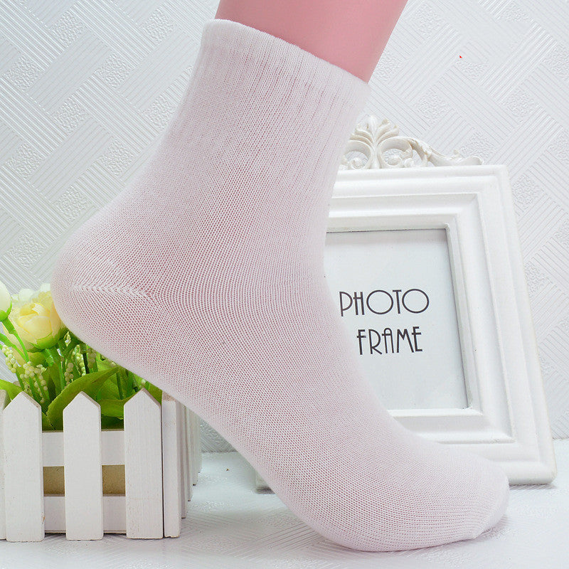 Breathable And Sweat-absorbent Thick Casual Sports Solid Color Cotton Socks
