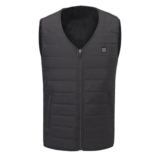USB electric vest heating plus velvet middle-aged winter heating vest smart warm bottoming underwear men and women