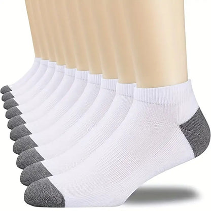 Simple Black White Gray Boat Sweat-absorbent Low Mouth Socks