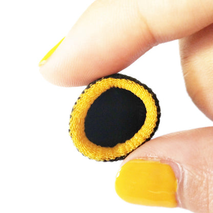 Black Yellow Edge Carbon Fiber Hand Gaming Finger Cots