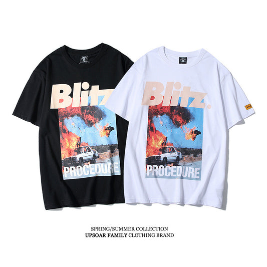 Men and women spoof shirt short sleeves