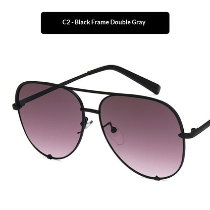 Sunglasses Metal Double-bridge Sunglasses