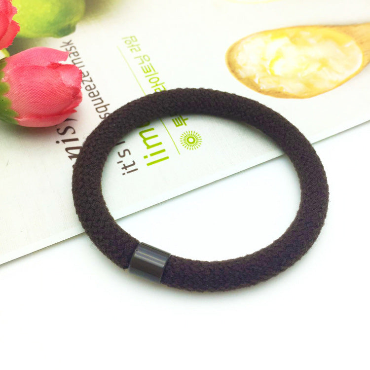 Simple Women's Solid Color Rubber Band Head Rope