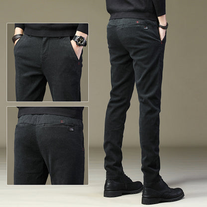 Korean-style Thick Work Pants For Men