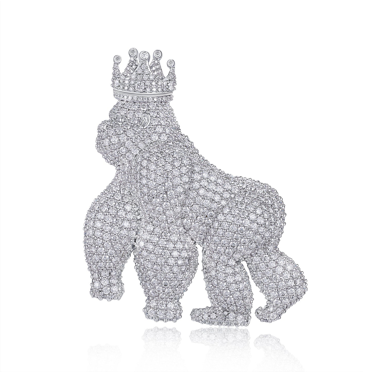 Set With Top-quality Moissanite, This Luxurious And Fashionable Light Luxury Trend Jewelry Necklace Pendant Is Made Of S925 Silver Electroplated With Platinum