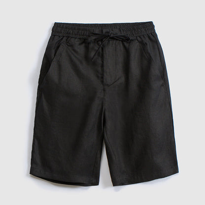 Loose-fitting Casual Linen Shorts For Men