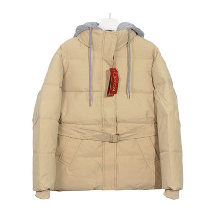 Elegant Hooded Cotton Jacket For Women