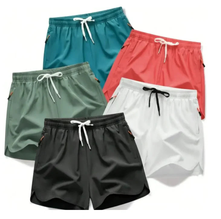 Men's Thin Casual Quick-Dry Running Sports Fitness Cropped Pants For Guys