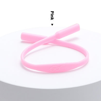 Solid Color Simple Silicone Glasses Non-slip Rope Glasses Strap