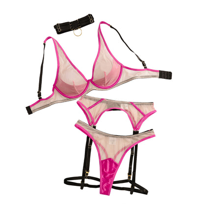 Mesh Low-cut Underwear Garter Women
