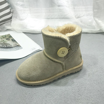 children leather boots female low warm baby shoes shoes Dichotomanthes end manufacturers selling one generation
