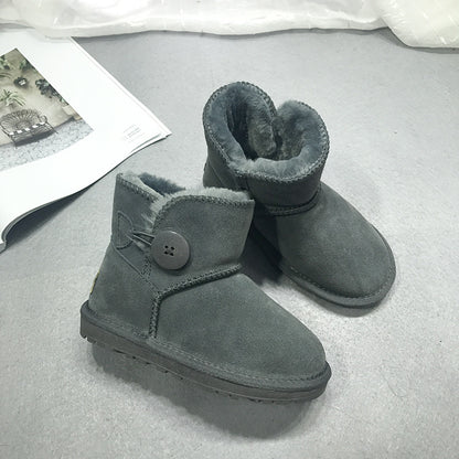 children leather boots female low warm baby shoes shoes Dichotomanthes end manufacturers selling one generation