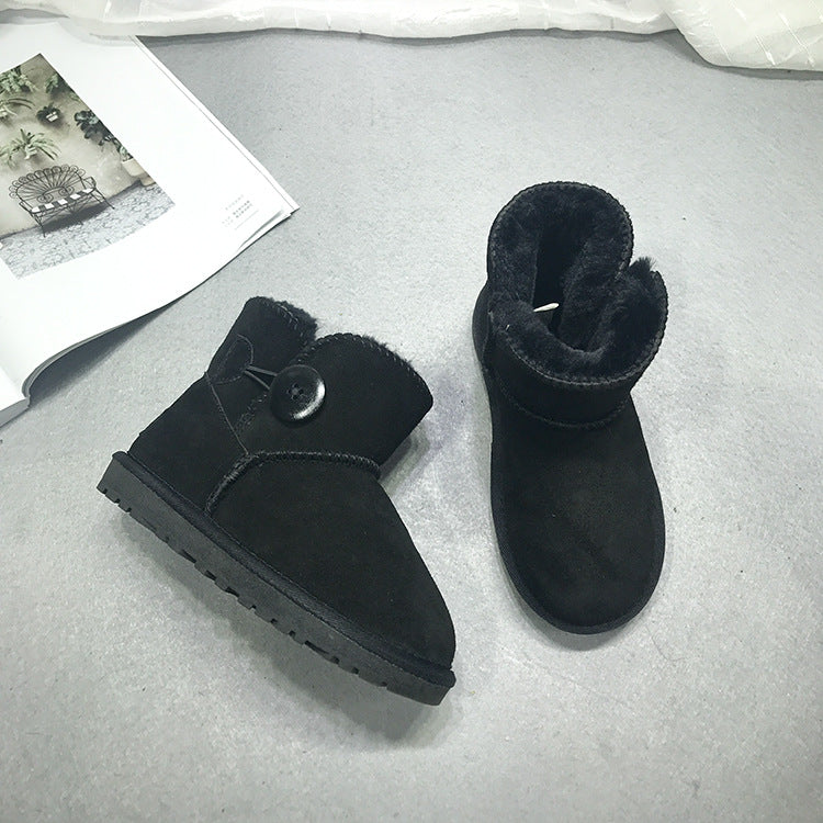 children leather boots female low warm baby shoes shoes Dichotomanthes end manufacturers selling one generation