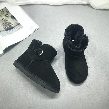 children leather boots female low warm baby shoes shoes Dichotomanthes end manufacturers selling one generation