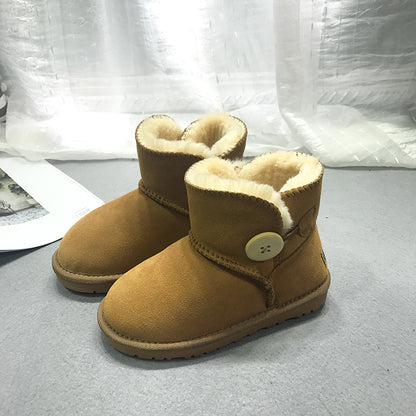 children leather boots female low warm baby shoes shoes Dichotomanthes end manufacturers selling one generation