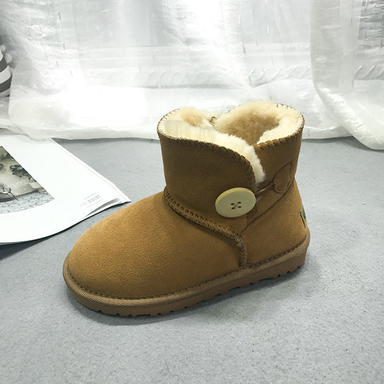 children leather boots female low warm baby shoes shoes Dichotomanthes end manufacturers selling one generation