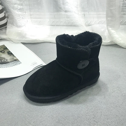 children leather boots female low warm baby shoes shoes Dichotomanthes end manufacturers selling one generation