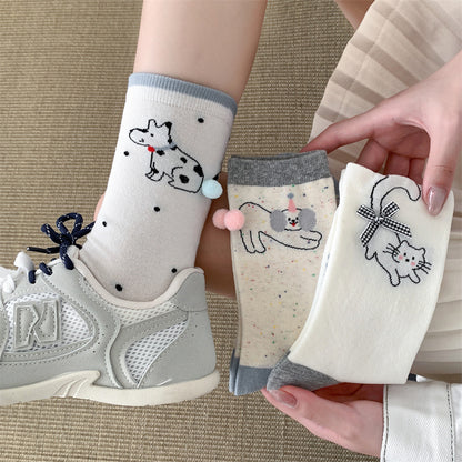 Bow-knot Women's Mid-calf Socks