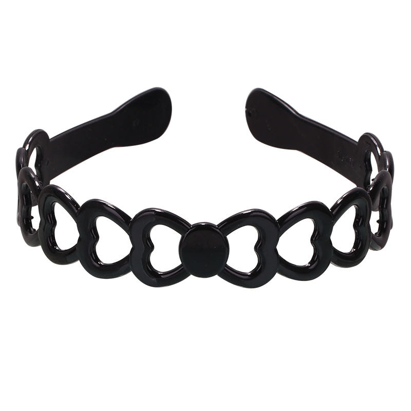 Fashion Black Spray Paint Women's Bow Hair Band